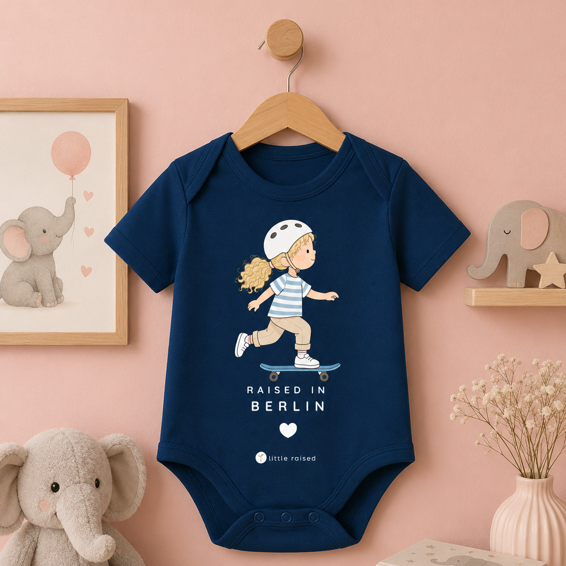 Body aus Bio-Baumwolle: Raised in Berlin (Citygirl)