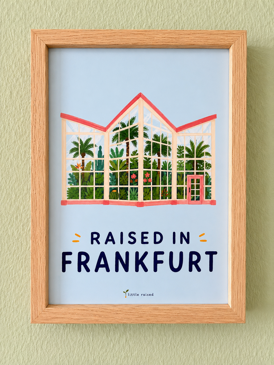 Kinderposter Palmengarten – Raised in Frankfurt