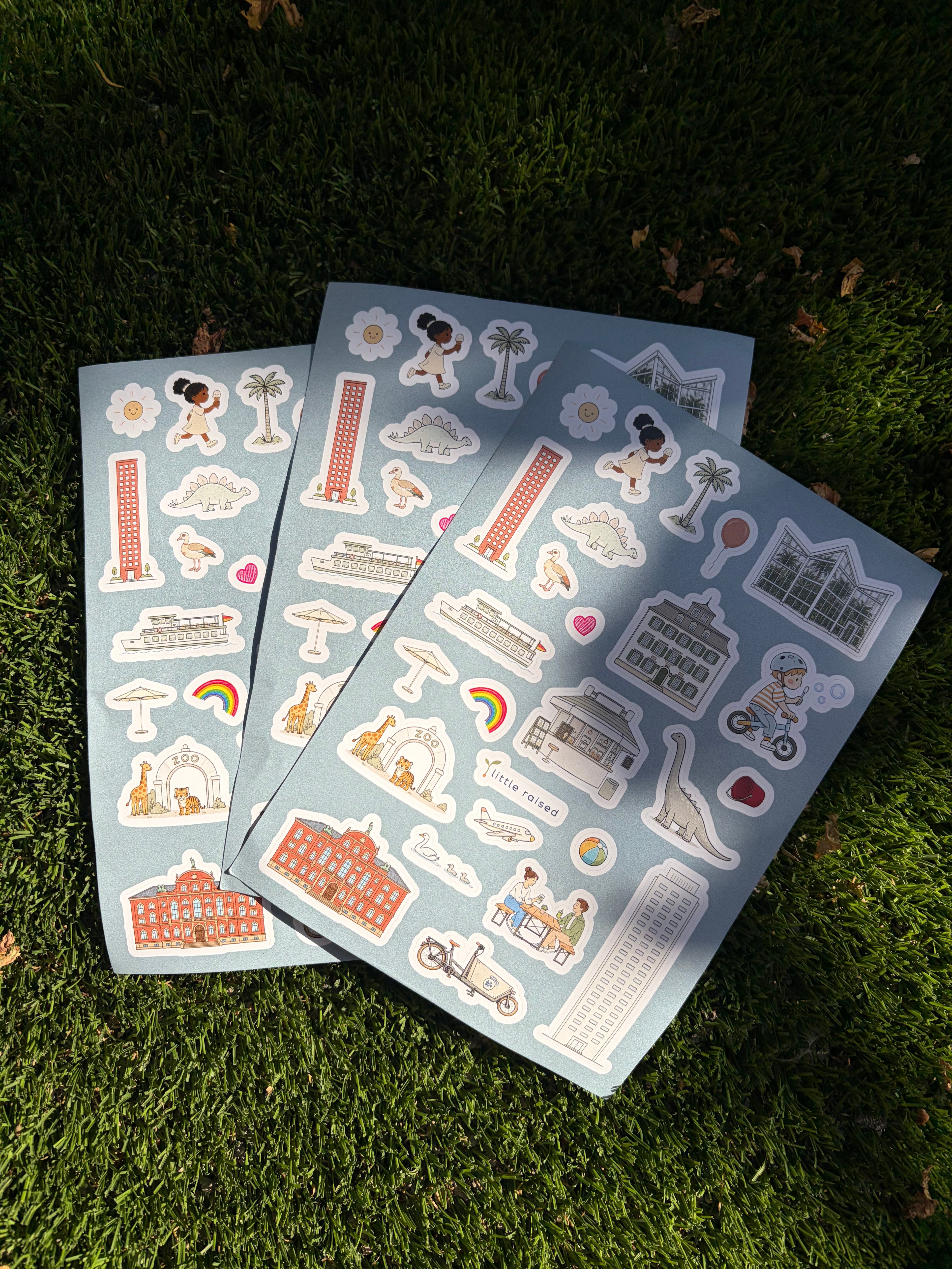Frankfurt Sticker Set – 78 ablösbare Sticker für kleine Stadtentdecker