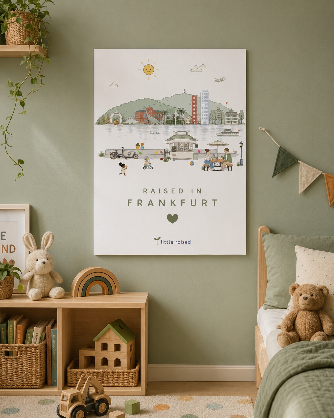 Frankfurt Kinder Poster: Raised in Frankfurt