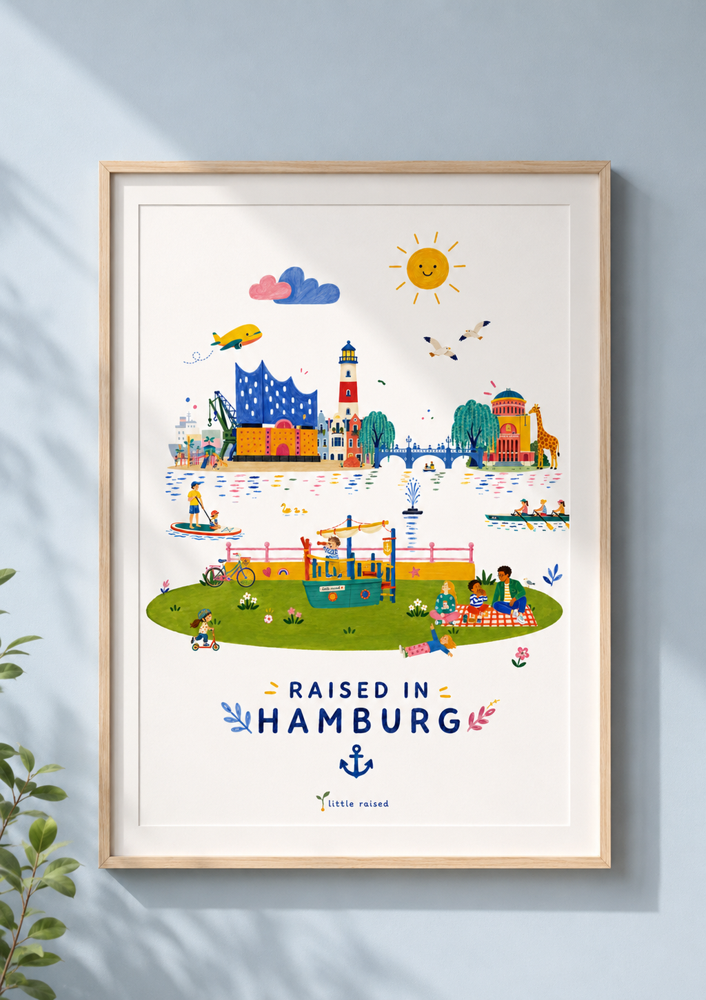 Print - Raised in Hamburg