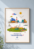 Print - Raised in Hamburg