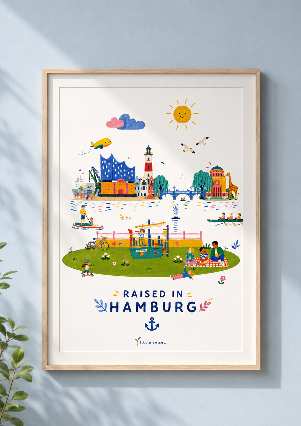 Print - Raised in Hamburg