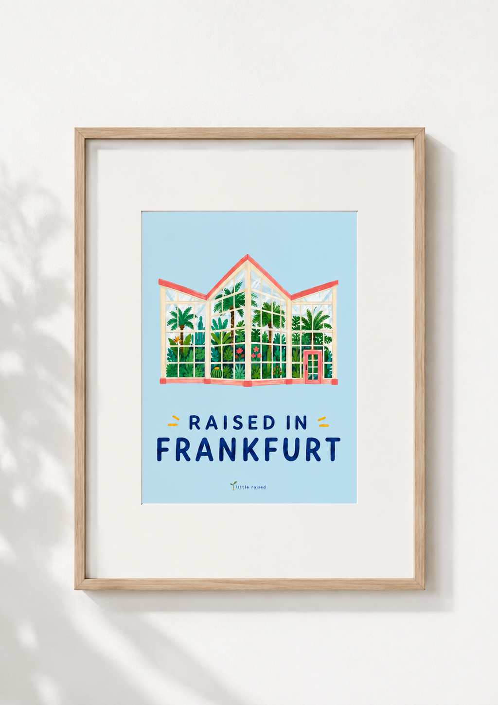 Print Raised in Frankfurt - Palmengarten A5