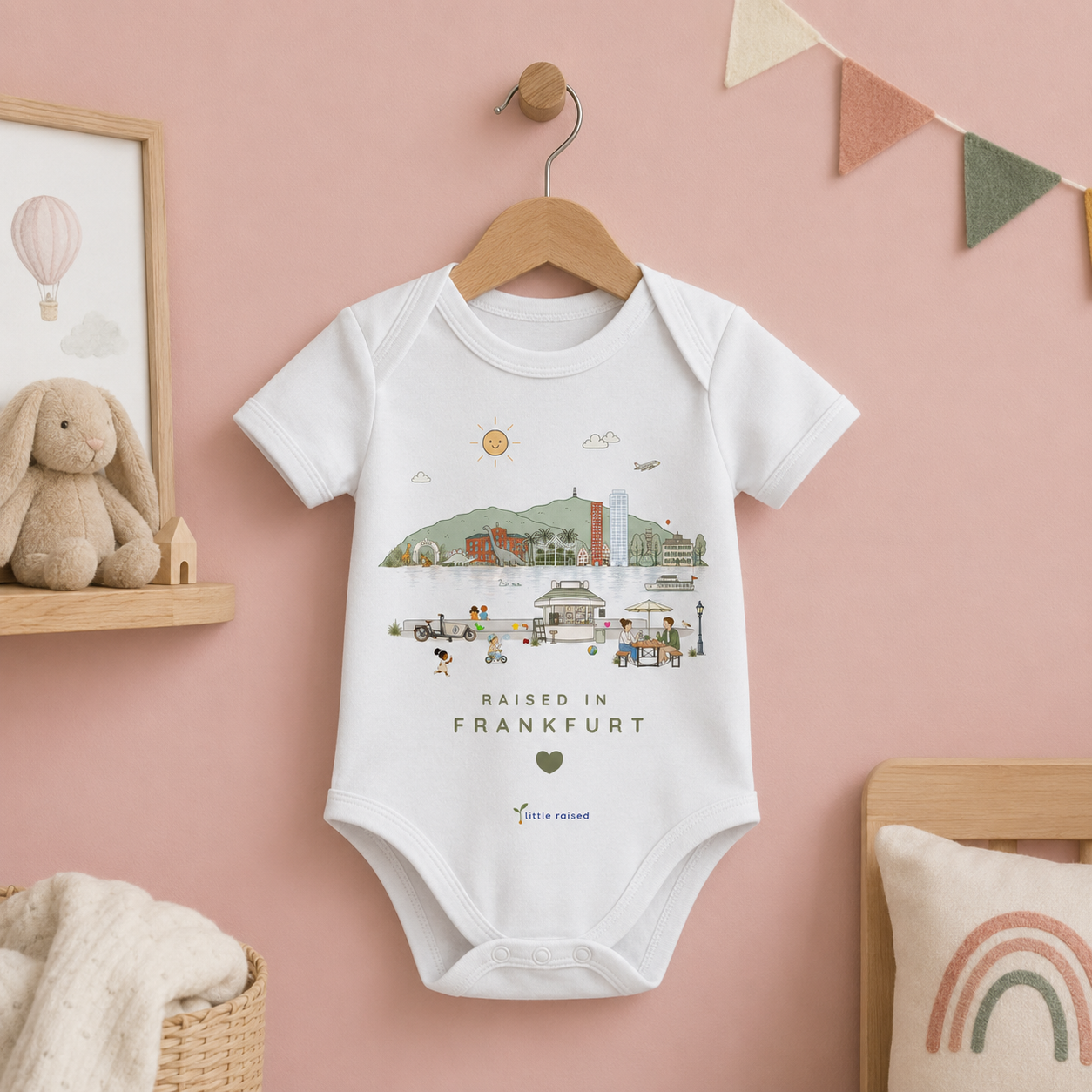 Body aus Bio-Baumwolle: Raised in Frankfurt