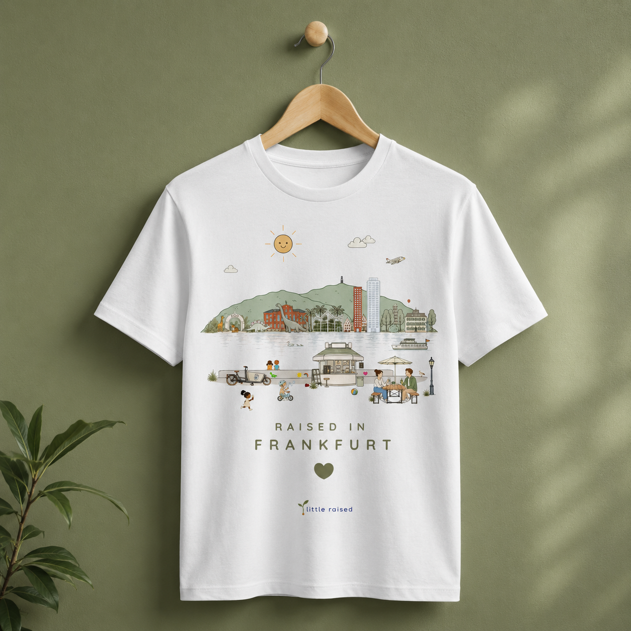 T-Shirt aus Bio-Baumwolle: Raised in Frankfurt
