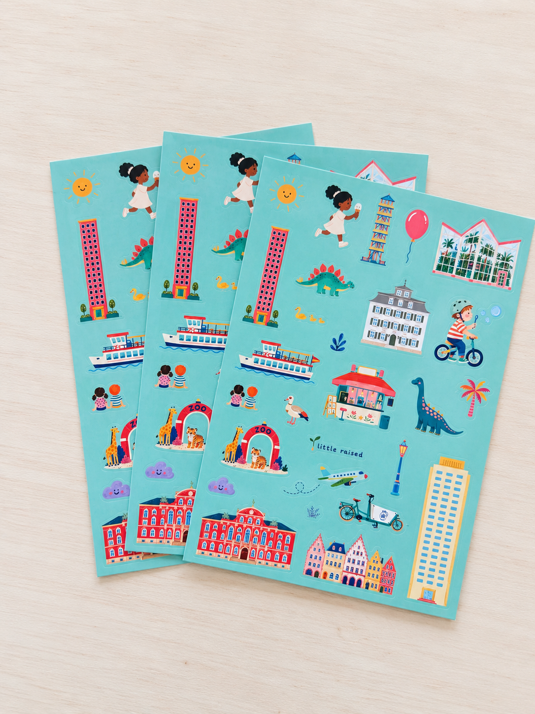 Frankfurt Sticker Set – 84 Sticker mit Frankfurt Motiven | little raised