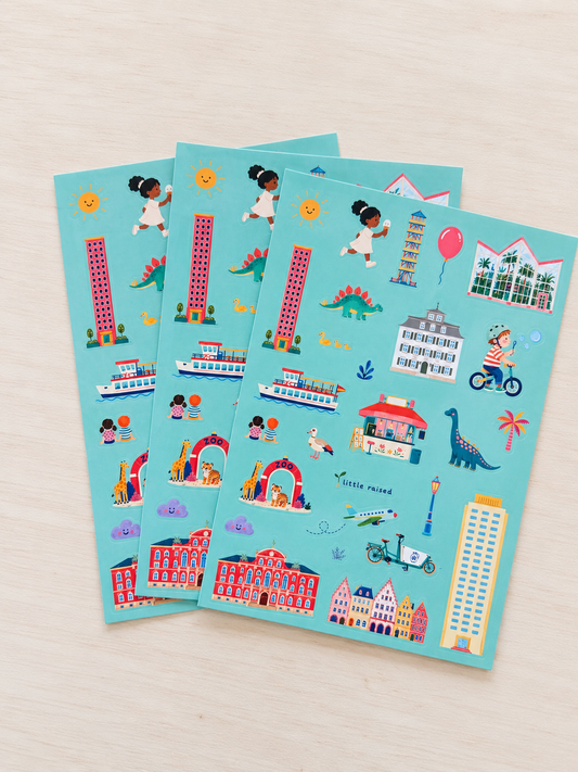 Frankfurt Sticker Set – 84 Sticker mit Frankfurt Motiven | little raised