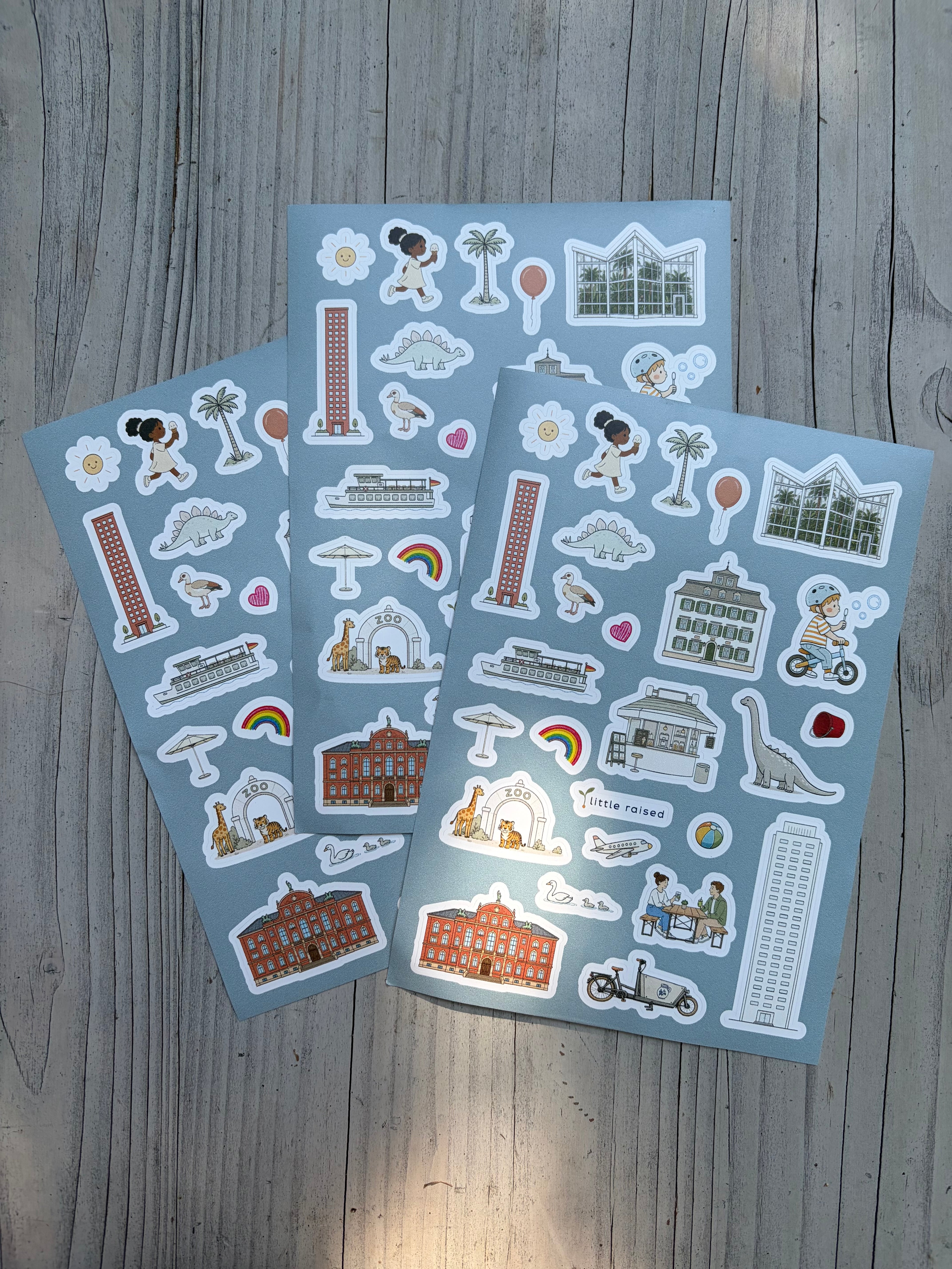 Frankfurt Sticker Set – 78 ablösbare Sticker für kleine Stadtentdecker