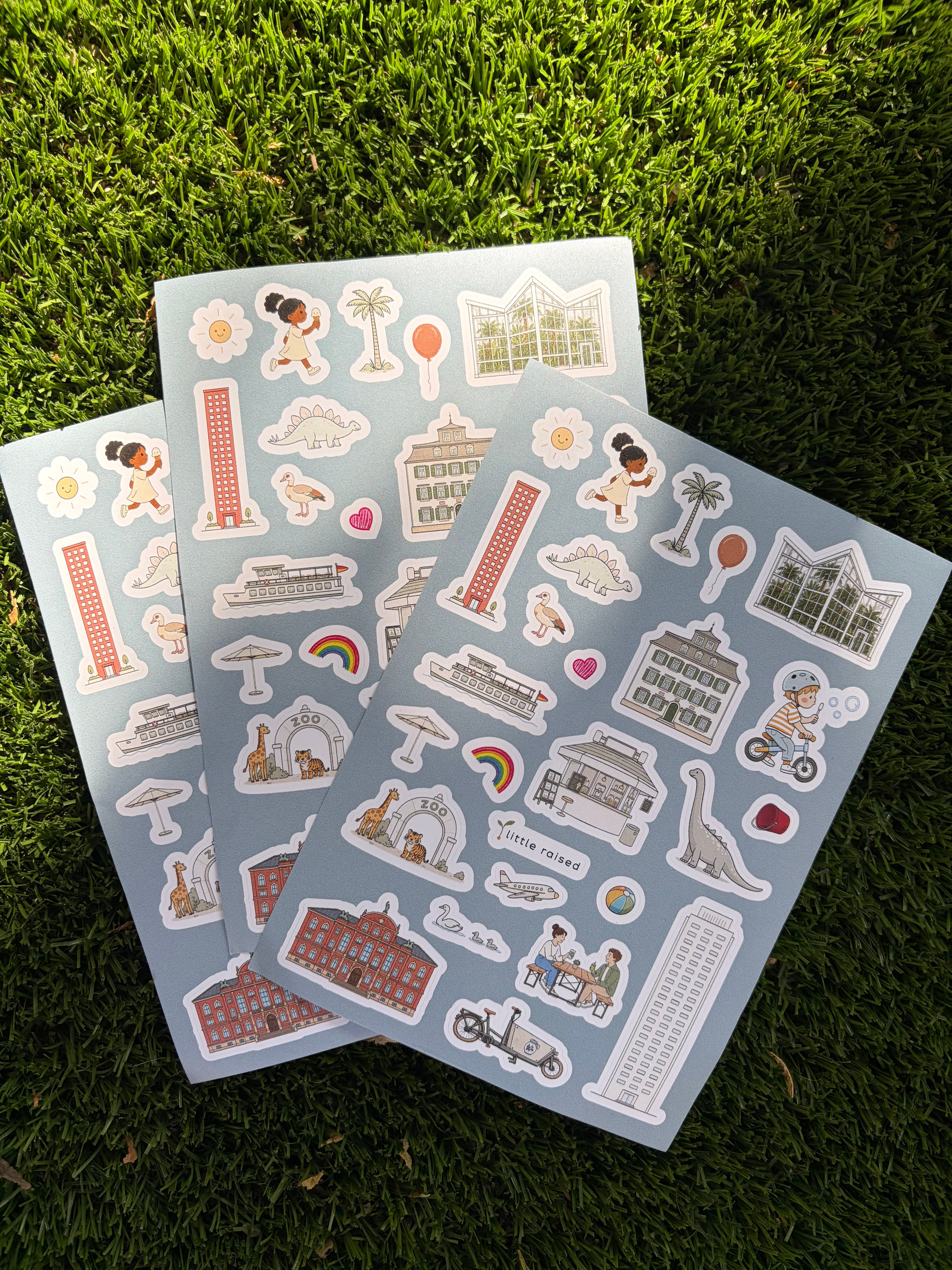Frankfurt Sticker Set – 78 ablösbare Sticker für kleine Stadtentdecker