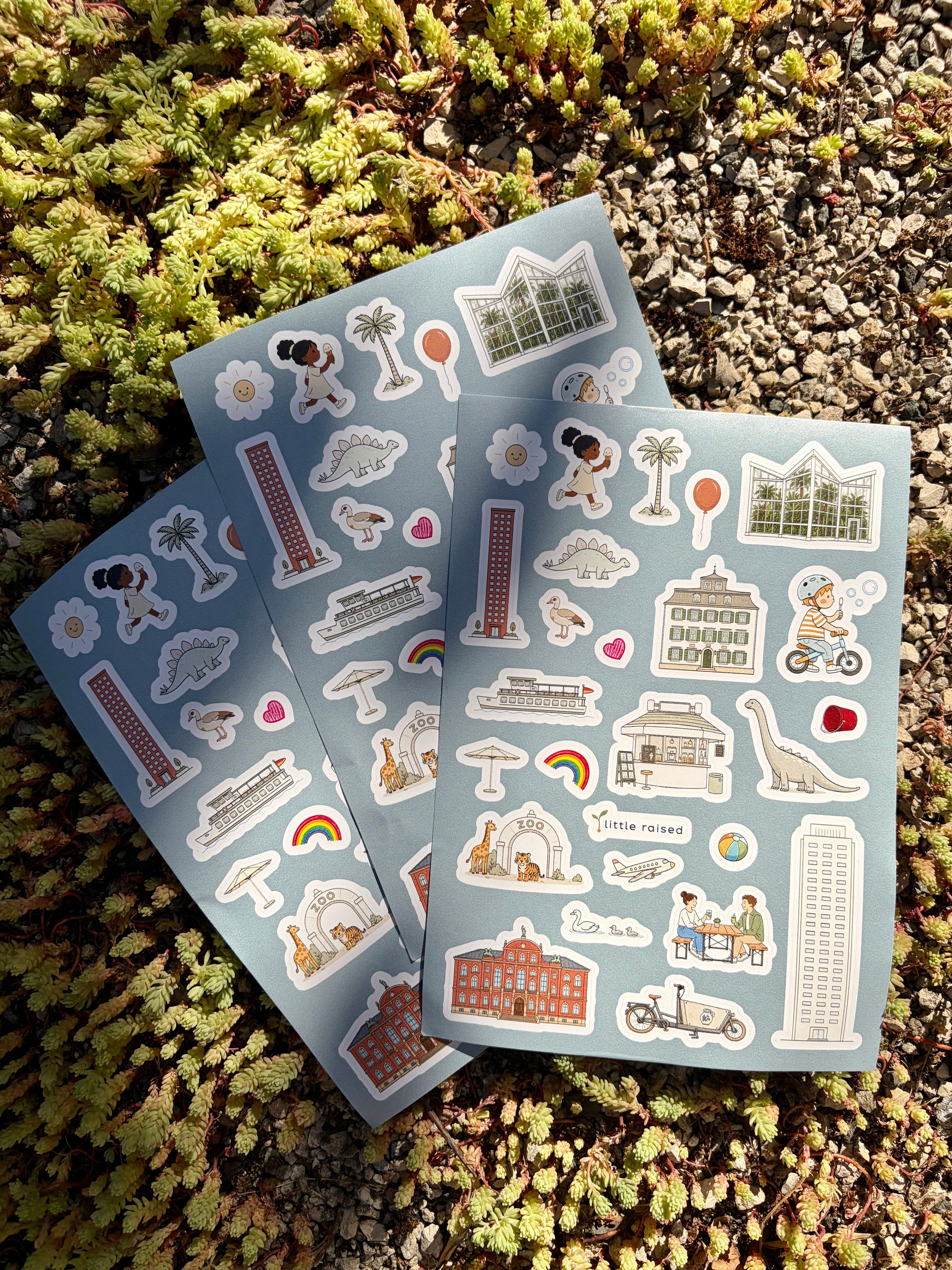 Frankfurt Sticker Set – 78 ablösbare Sticker für kleine Stadtentdecker
