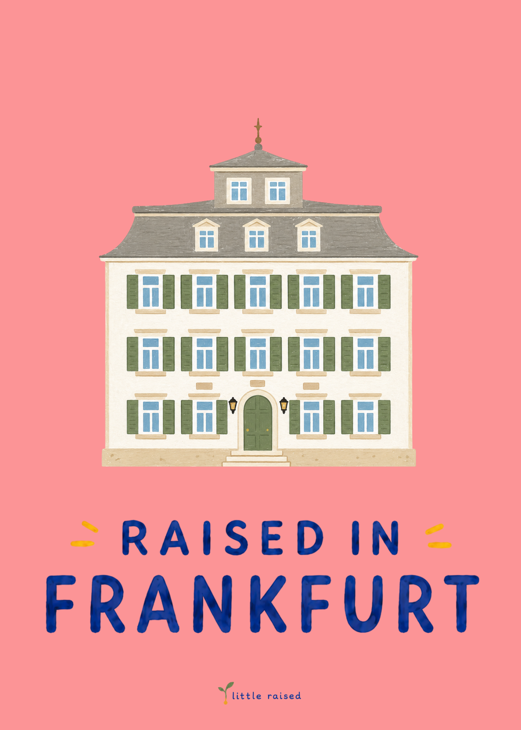 Print - Raised in Frankfurt - Holzhausenschlösschen A5