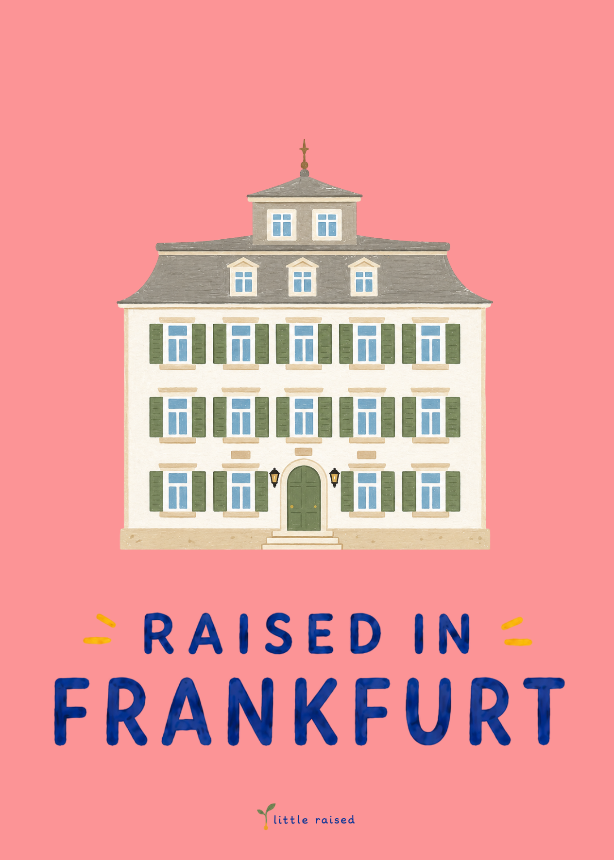 Print - Raised in Frankfurt - Holzhausenschlösschen A5