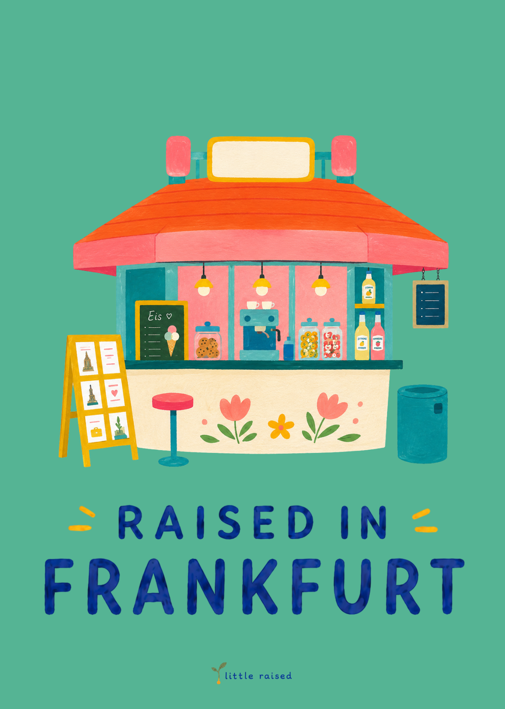 Print Raised in Frankfurt - Wasserhäuschen A5