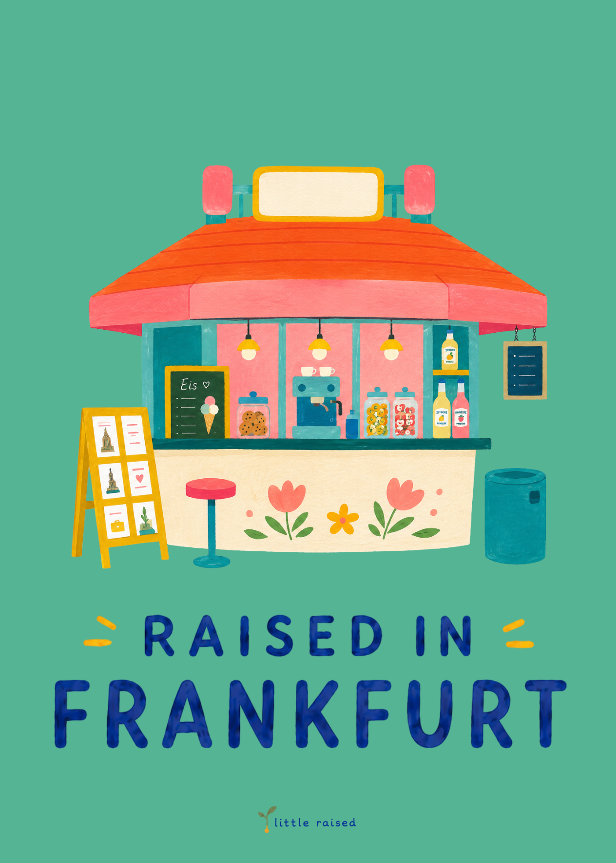 Print Raised in Frankfurt - Wasserhäuschen A5