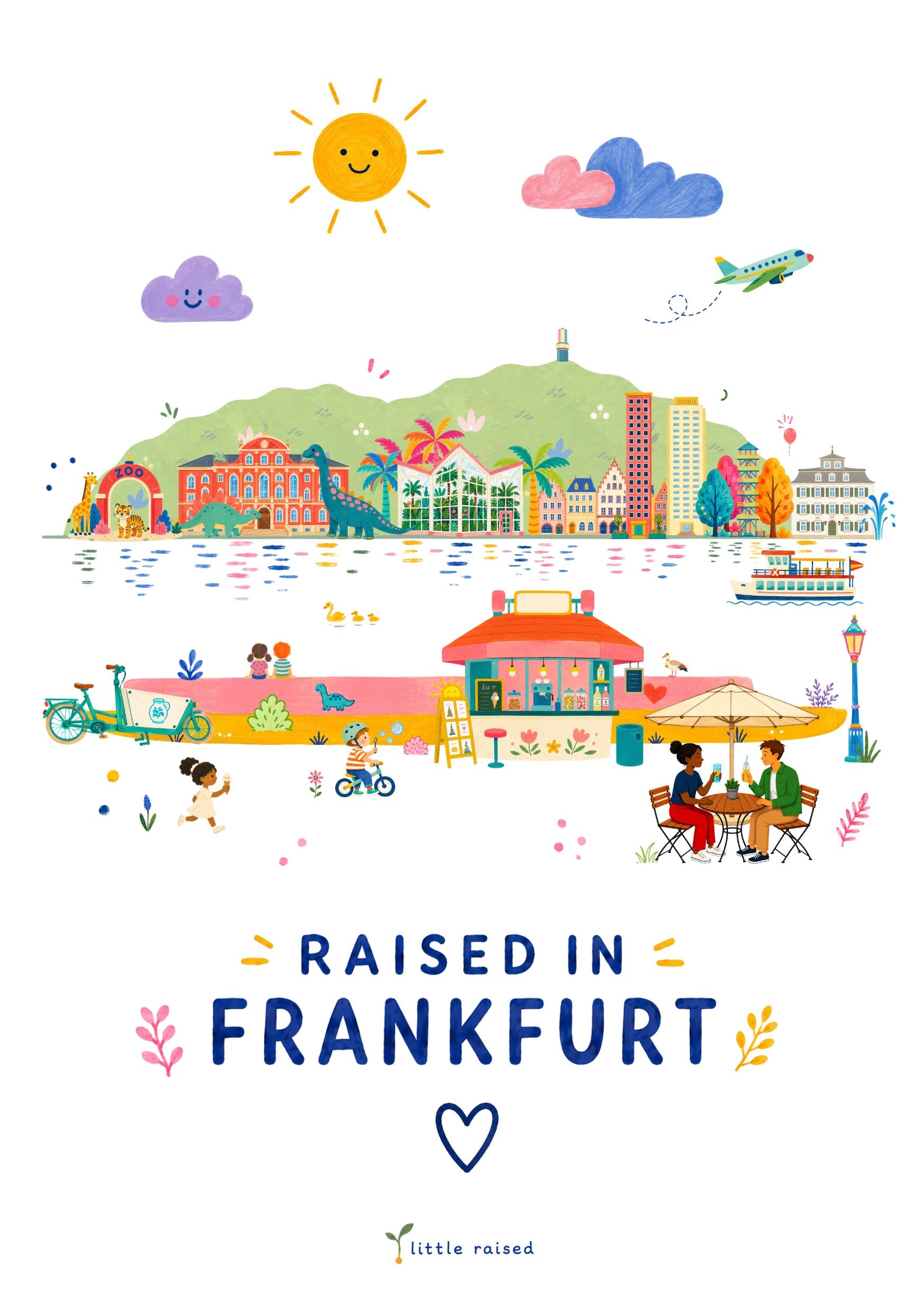 Kinderposter  Raised in Frankfurt