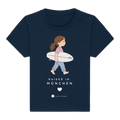 Baby-T-Shirt aus Bio-Baumwolle: Raised in München (Citygirl)