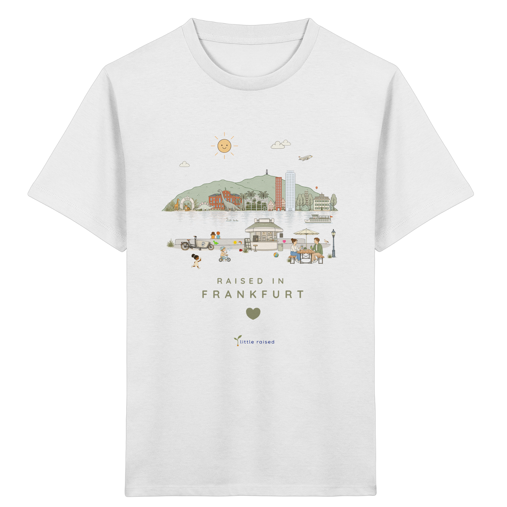 T-Shirt aus Bio-Baumwolle: Raised in Frankfurt - Kids Organic Shirt