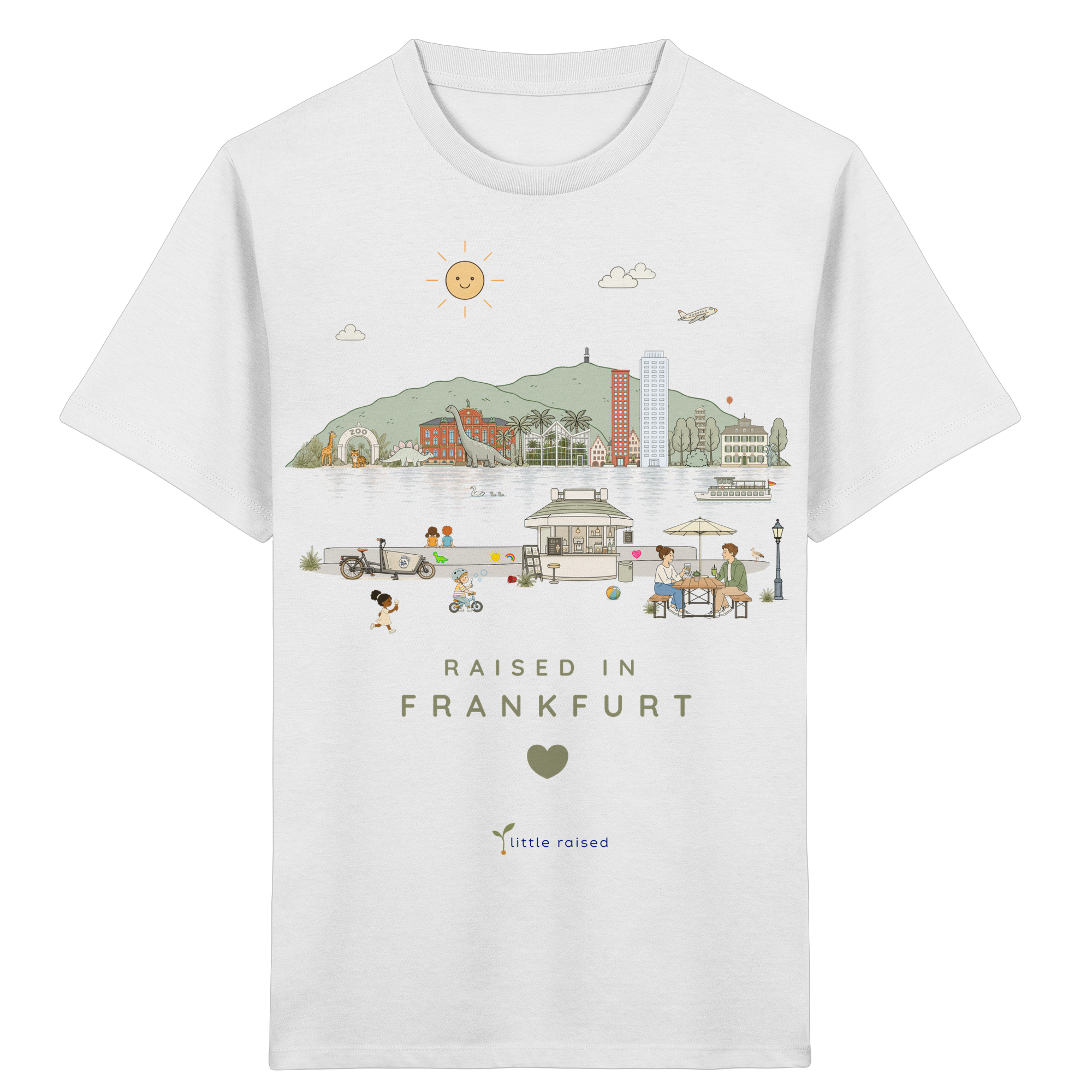T-Shirt aus Bio-Baumwolle: Raised in Frankfurt