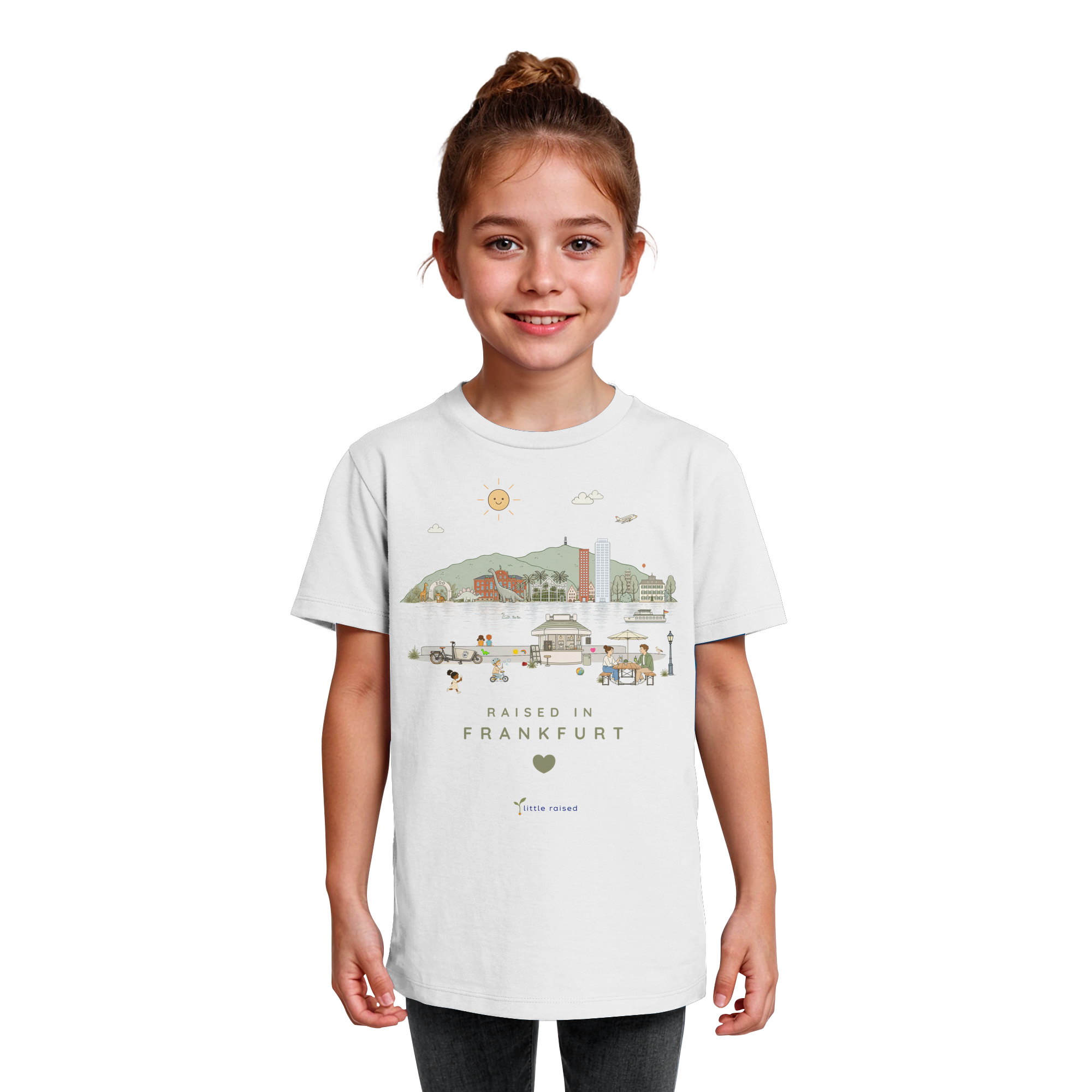 T-Shirt aus Bio-Baumwolle: Raised in Frankfurt