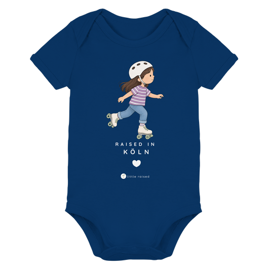 Baby-Body aus Bio-Baumwolle: Raised in Köln (Citygirl)