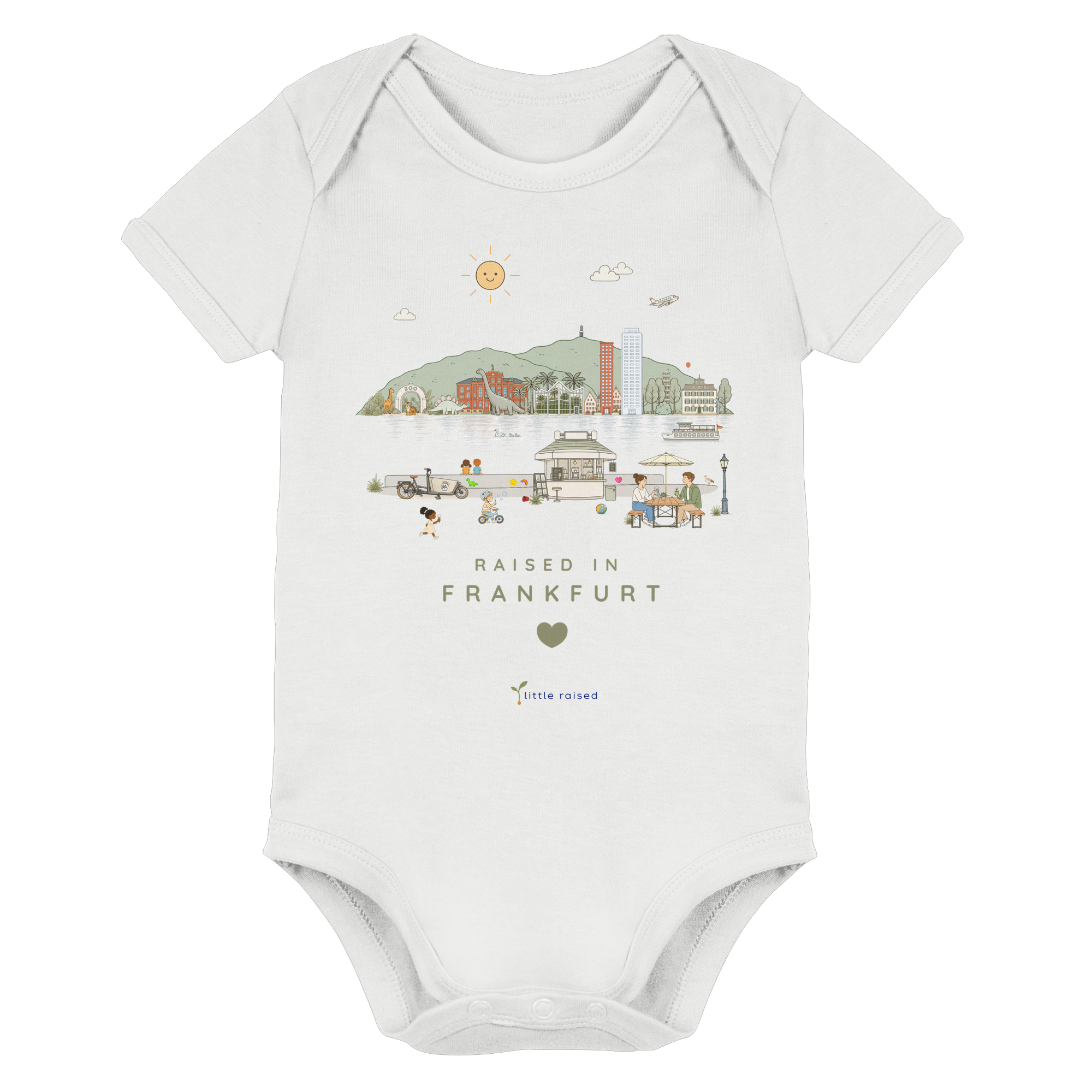 Body aus Bio-Baumwolle: Raised in Frankfurt