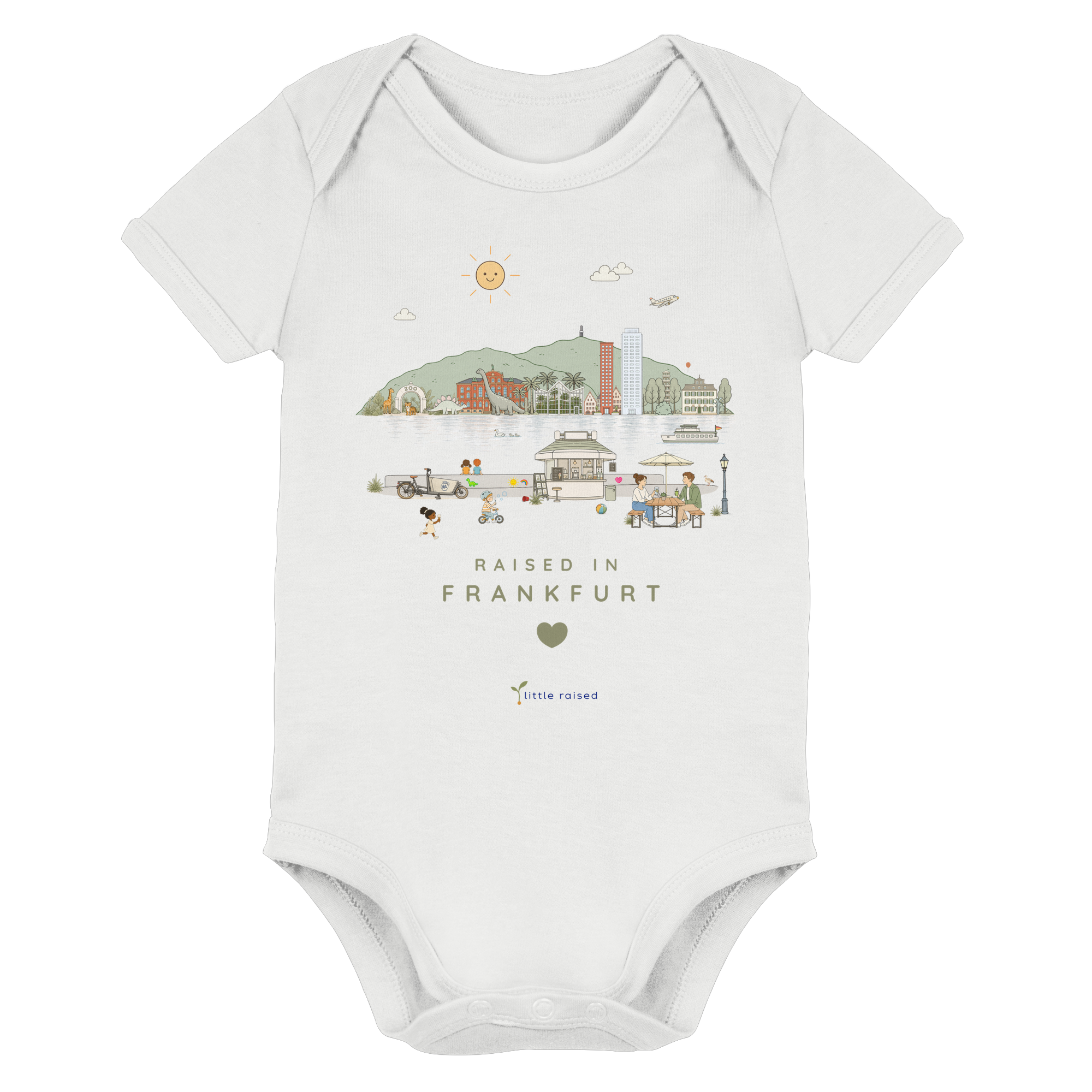 Body aus Bio-Baumwolle: Raised in Frankfurt